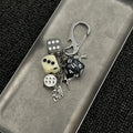 Original Dice String Keychain Pendant